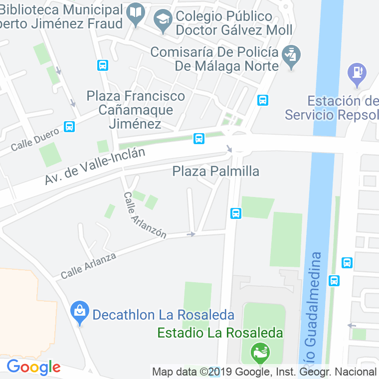 Código Postal calle Ciguela en Málaga
