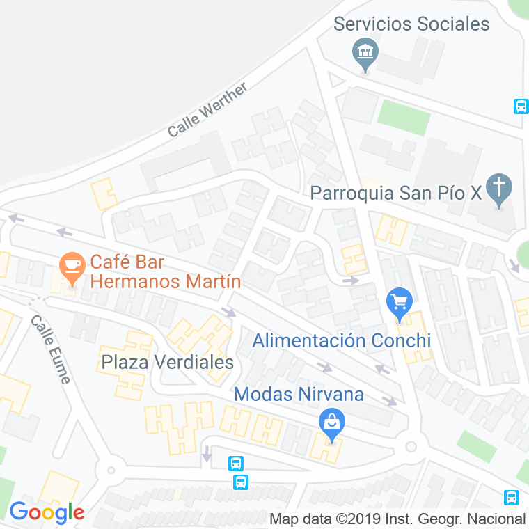 Código Postal calle Menendez Pidal en Málaga