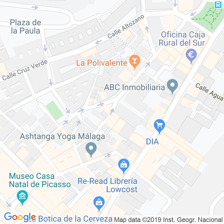 Código Postal calle Ana Bernal en Málaga