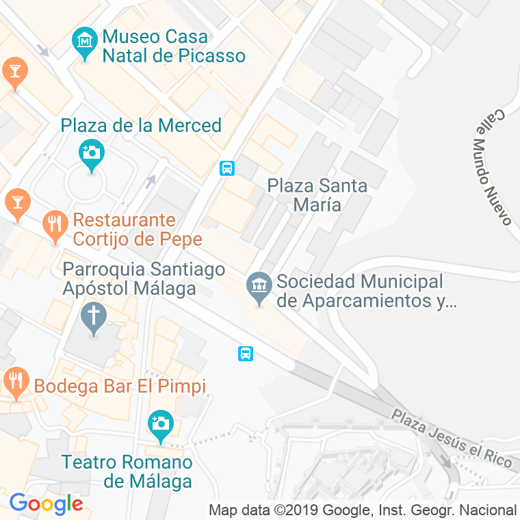 Código Postal calle Callao, callejon en Málaga