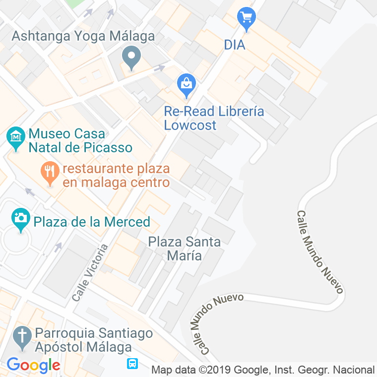 Código Postal calle Clemens, pasaje en Málaga