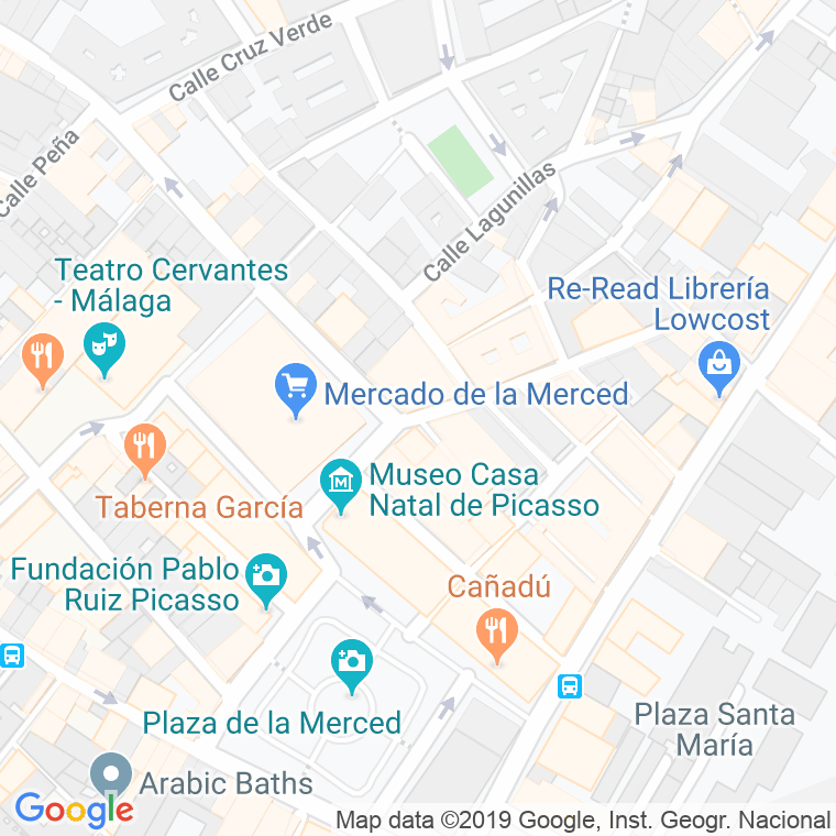 Código Postal calle Conde De Cienfuegos en Málaga