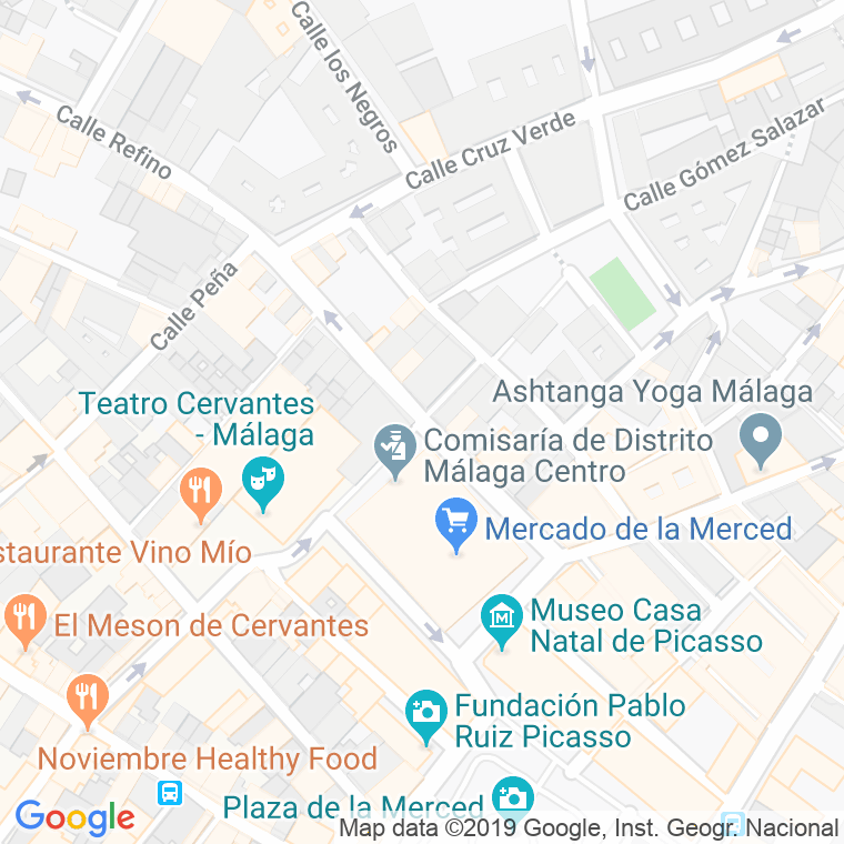 Código Postal calle Frailes en Málaga