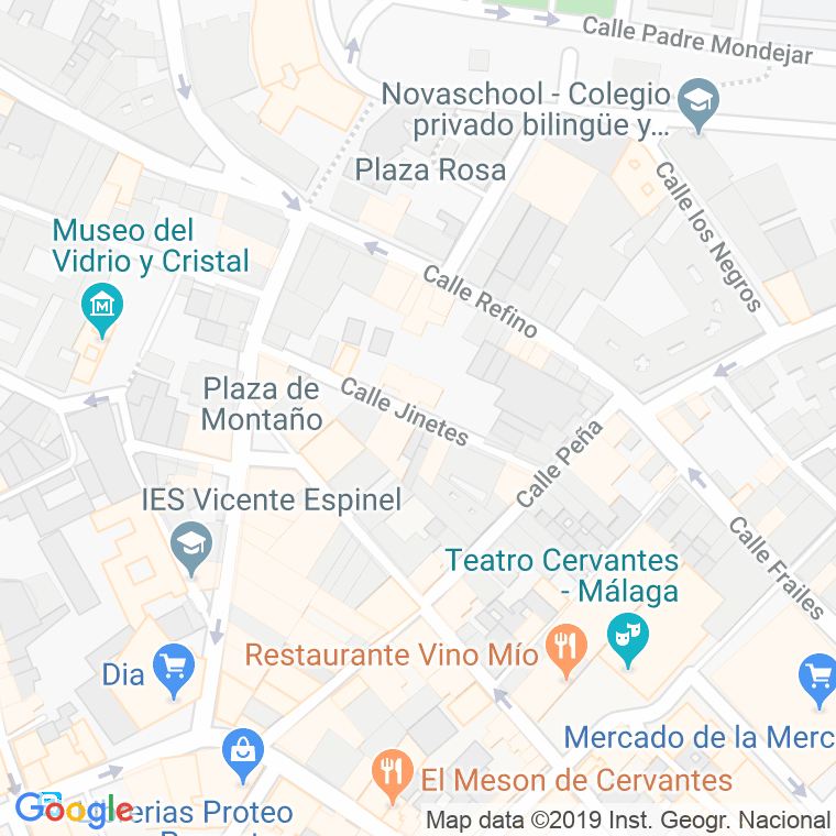 Código Postal calle Jinetes en Málaga