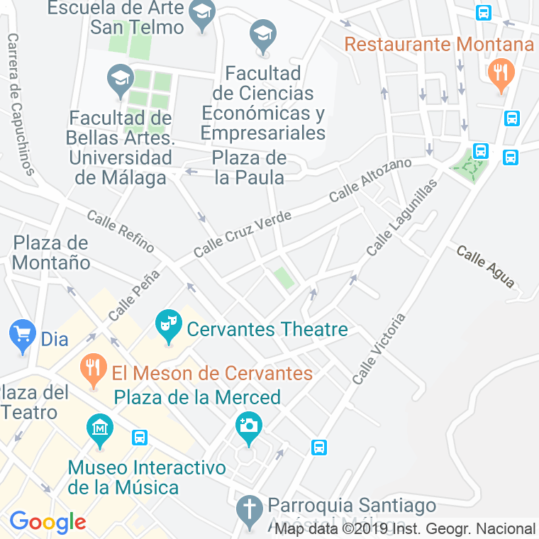 Código Postal calle Lagunillas en Málaga