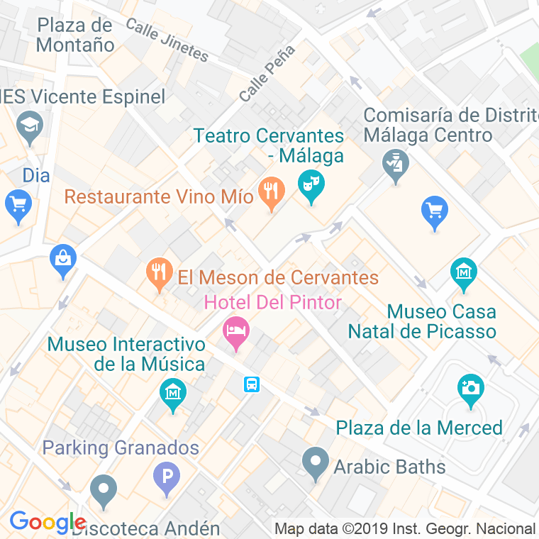 Código Postal calle Madre De Dios en Málaga