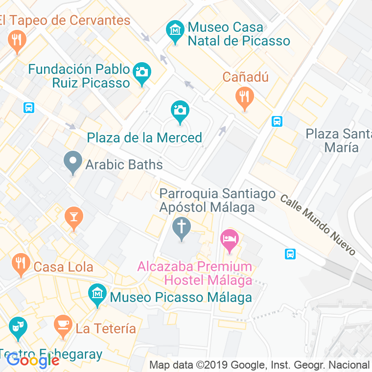 Código Postal calle Maria Guerrero, plaza en Málaga