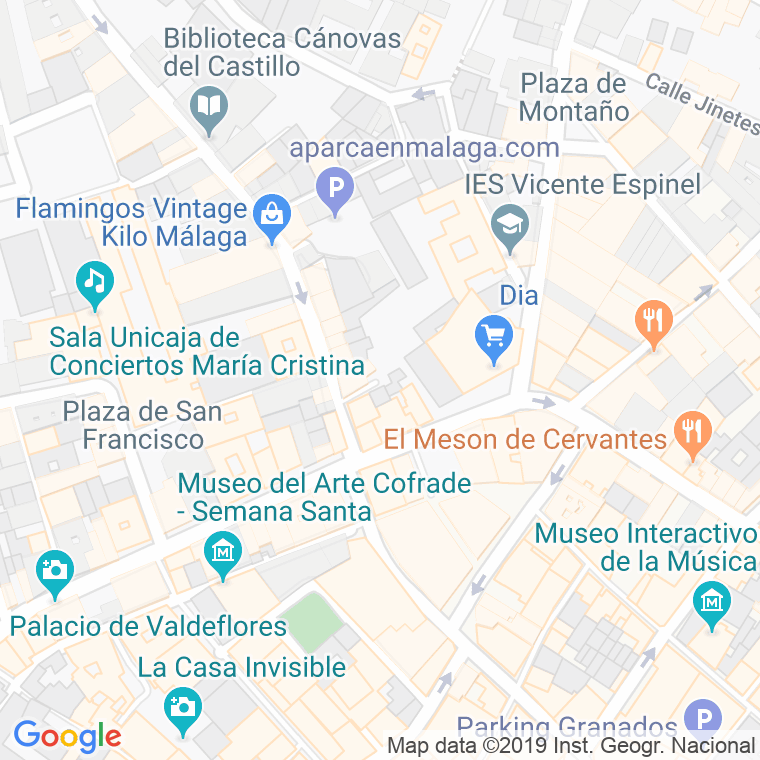 Código Postal calle Pardo Bazan en Málaga