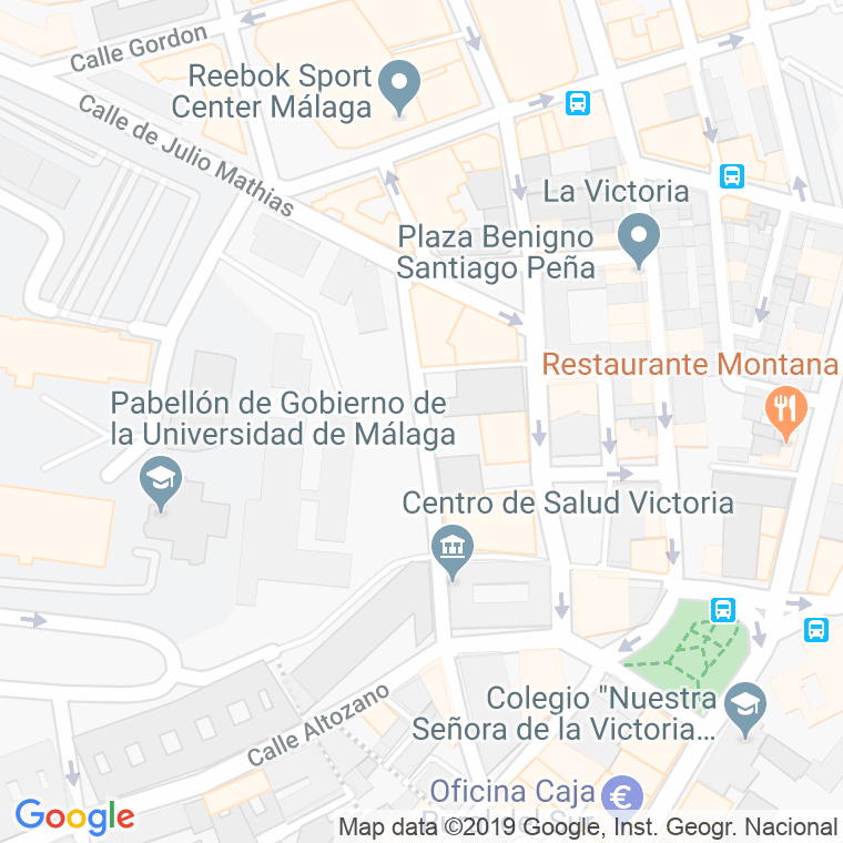 Código Postal calle Chaves en Málaga
