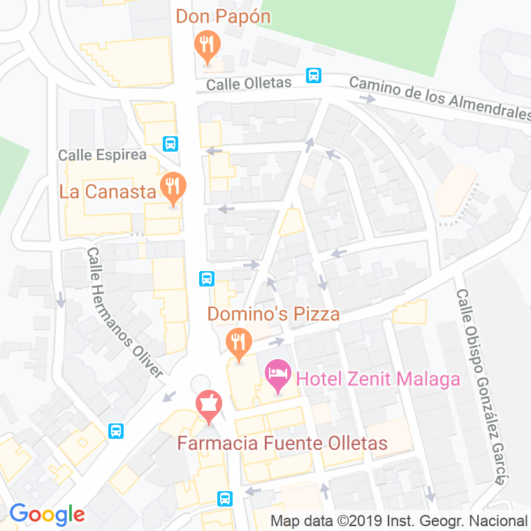 Código Postal calle Doctor Pasteur en Málaga