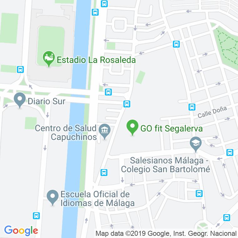 Código Postal calle Actriz Rosario Pino en Málaga