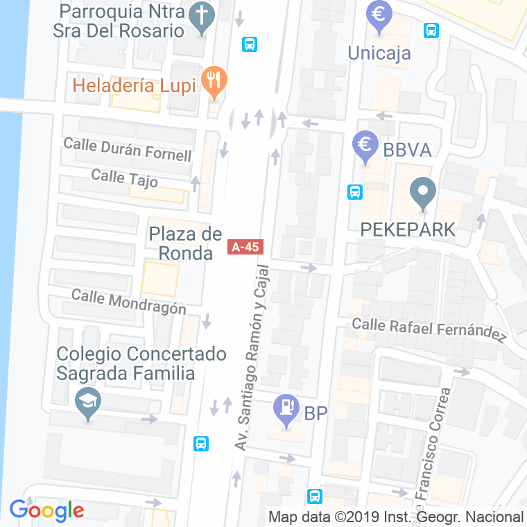 Código Postal calle Avicebron en Málaga