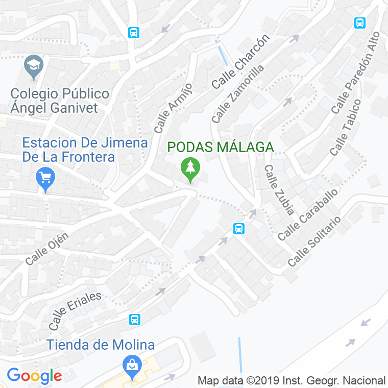 Código Postal calle Cañada Del Cauce en Málaga