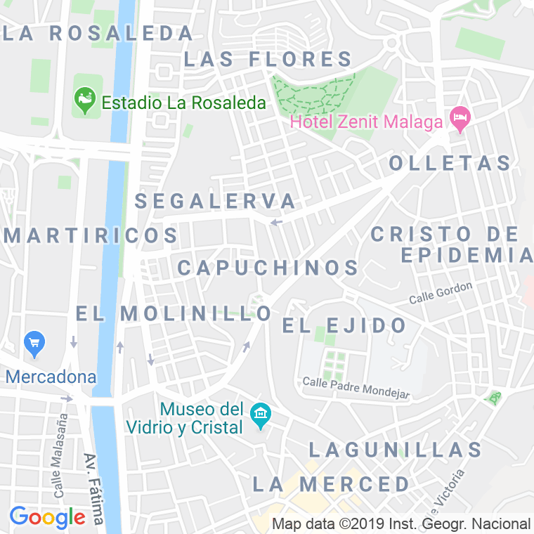 Código Postal calle Capuchinos, plaza (Impares Del 1 Al Final)  (Pares Del 2 Al Final) en Málaga