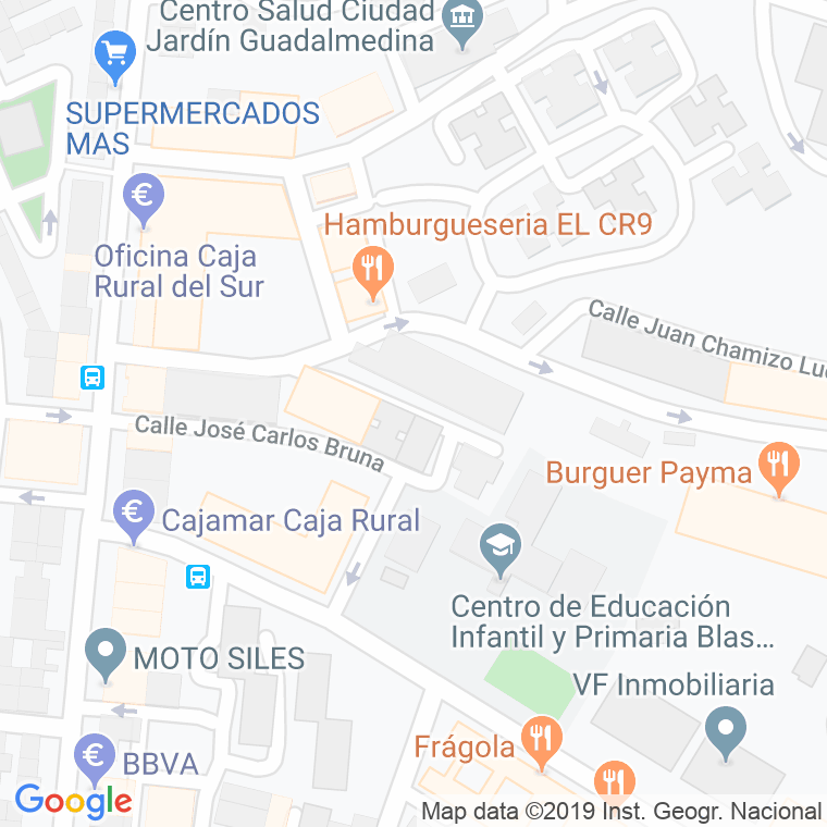 Código Postal calle Diaz Camacho en Málaga