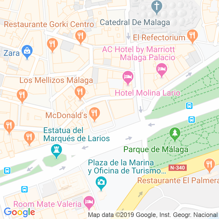 Código Postal calle Ancla en Málaga