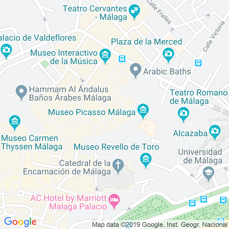 Código Postal calle Granada en Málaga