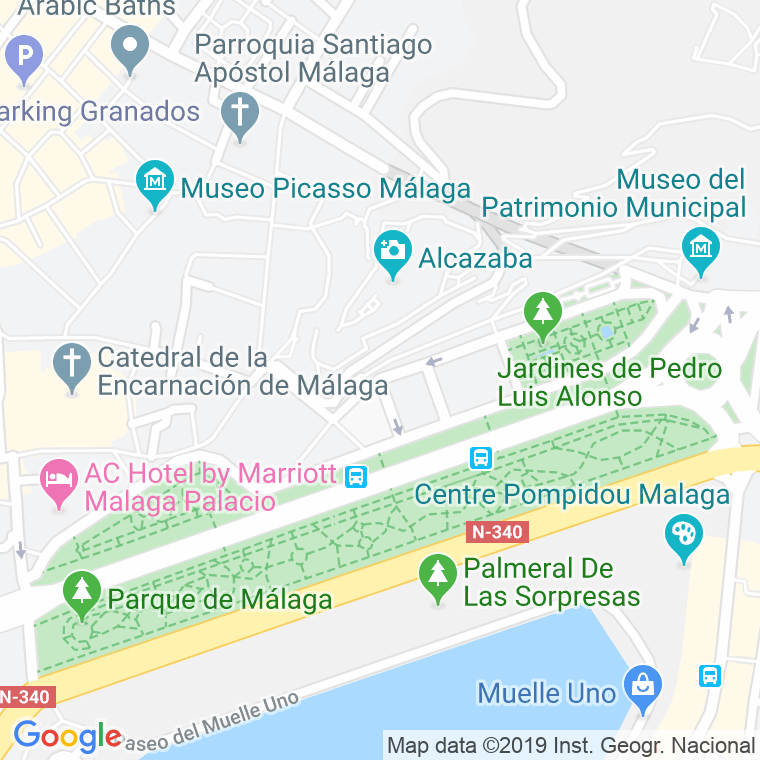 Código Postal calle Alcalde Pedro Luis Alonso en Málaga