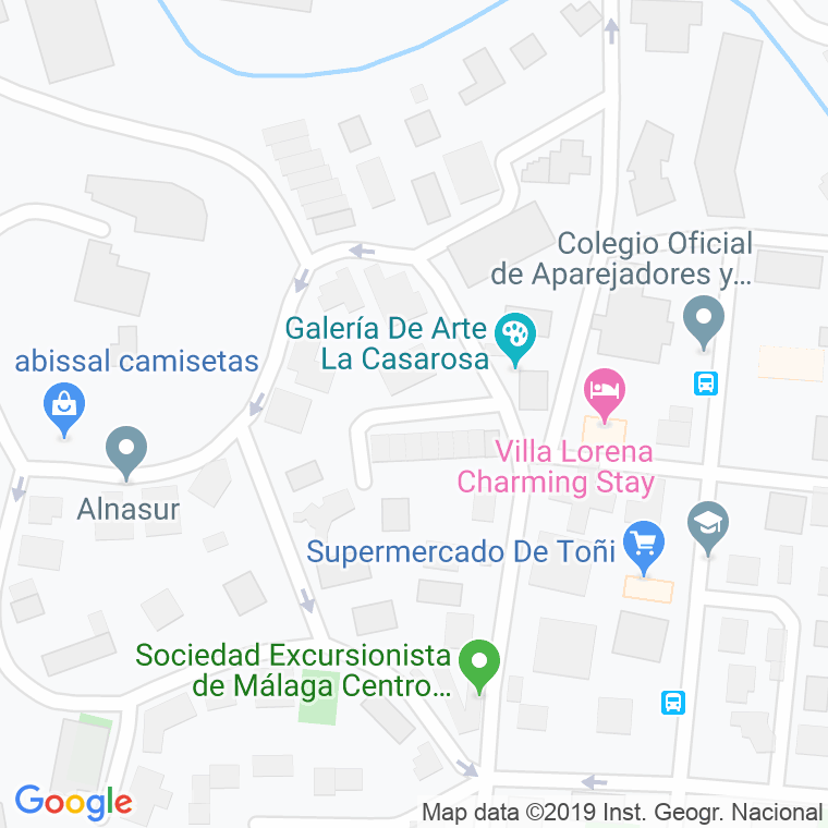 Código Postal calle Garcia Valero en Málaga
