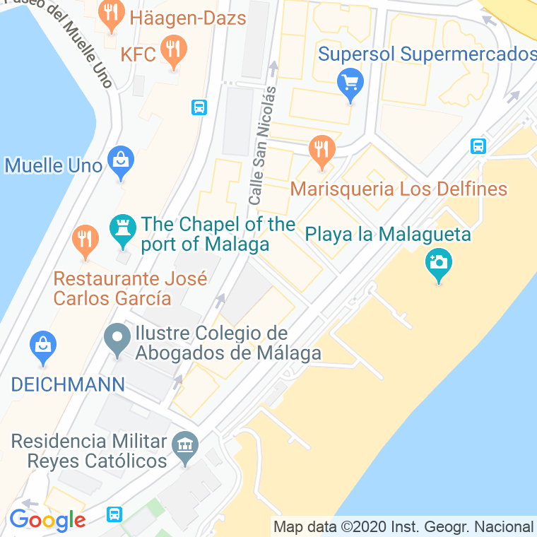 Código Postal calle Magallanes en Málaga