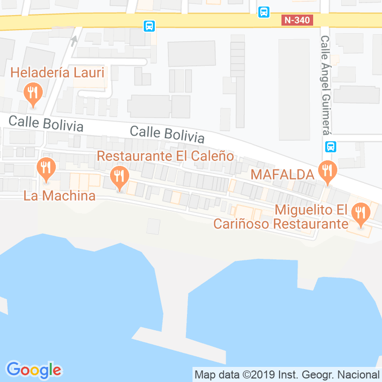 Código Postal calle Cenacheros en Málaga