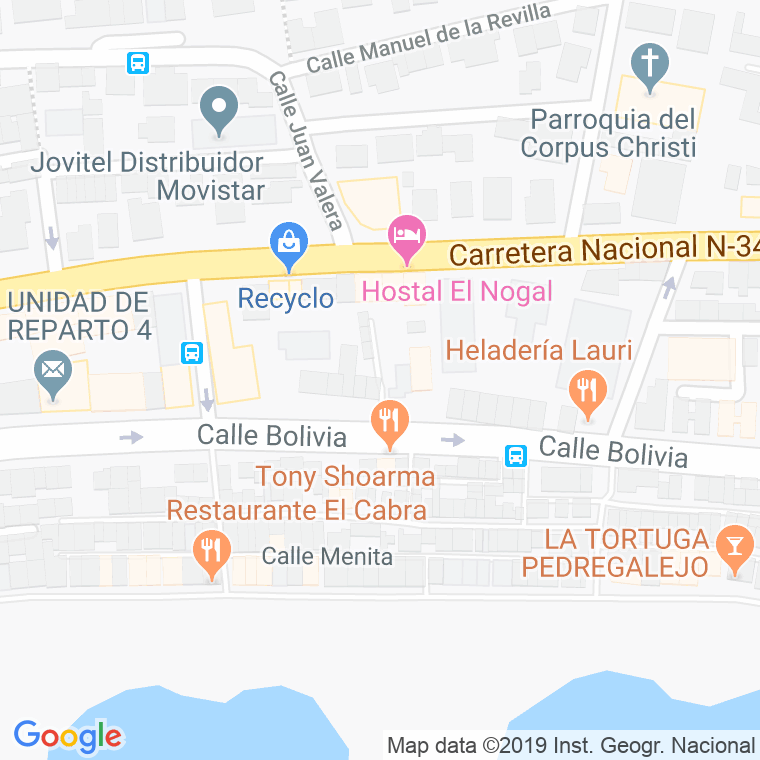 Código Postal calle Cinco Minutos, callejon en Málaga