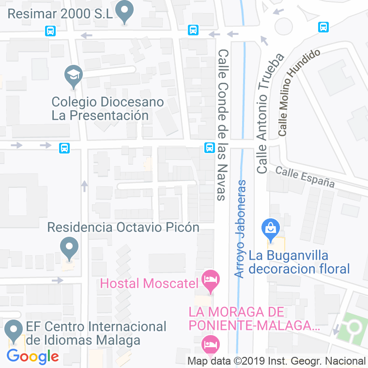 Código Postal calle Leon en Málaga