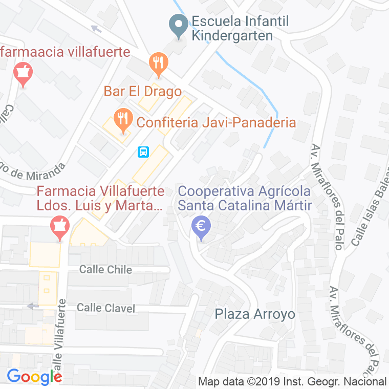 Código Postal calle Caballero Fonseca en Málaga