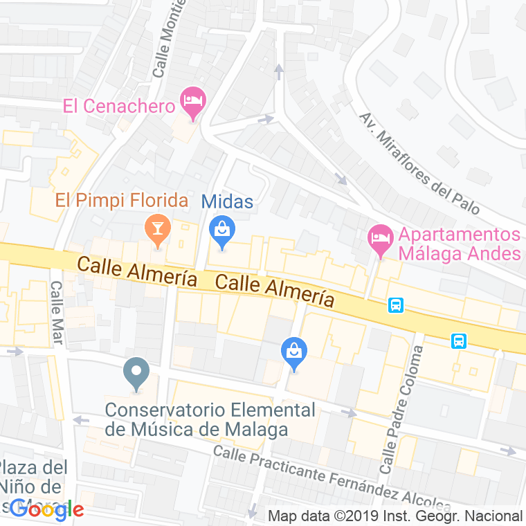 Código Postal calle Efeso en Málaga