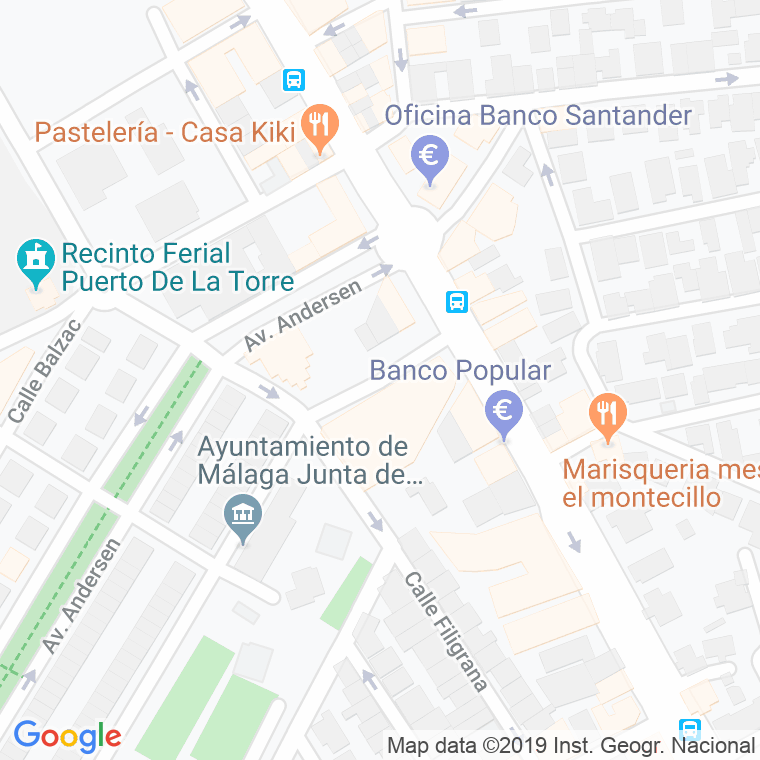 Código Postal calle Escritora Ana Maria Matute en Málaga