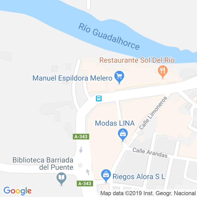 Código Postal de Barriada El Puente (Alora) en Málaga