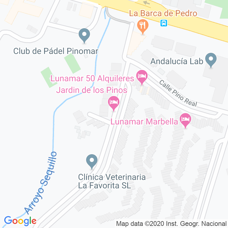 Código Postal de Jardin De Los Pinos en Málaga