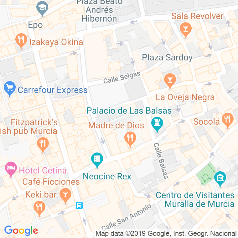 Código Postal calle Aguera en Murcia