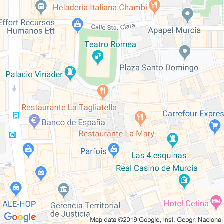 Código Postal calle Albudeiteros en Murcia