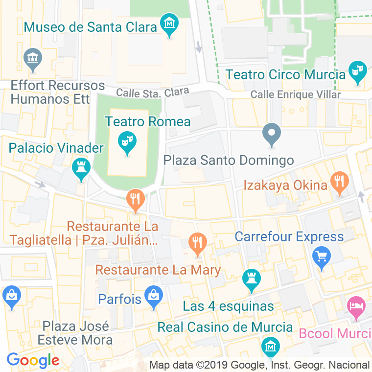 Código Postal calle Arco De Santo Domingo en Murcia