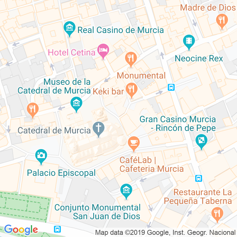 Código Postal calle Oliver en Murcia