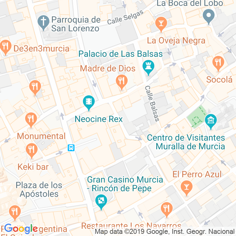 Código Postal calle Rambla en Murcia