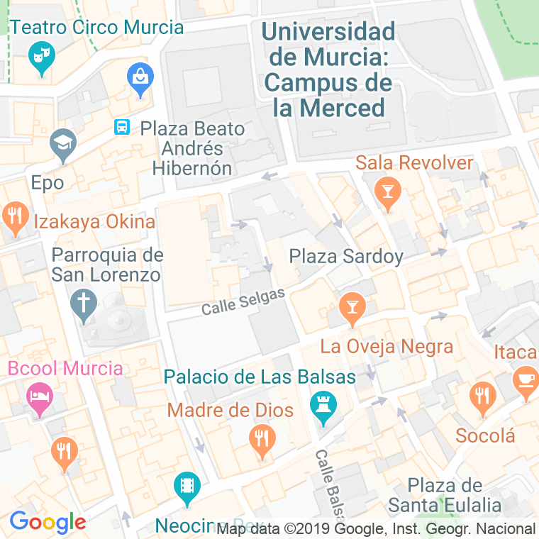 Código Postal calle Doctor Ramon Sanchez-parra en Murcia