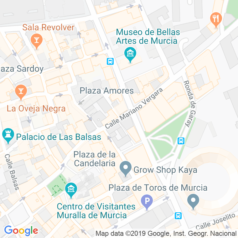 Código Postal calle Mariano Vergara en Murcia