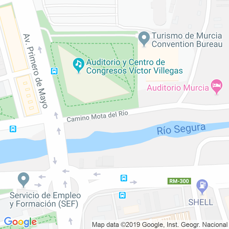 Código Postal calle Mota Del Rio en Murcia