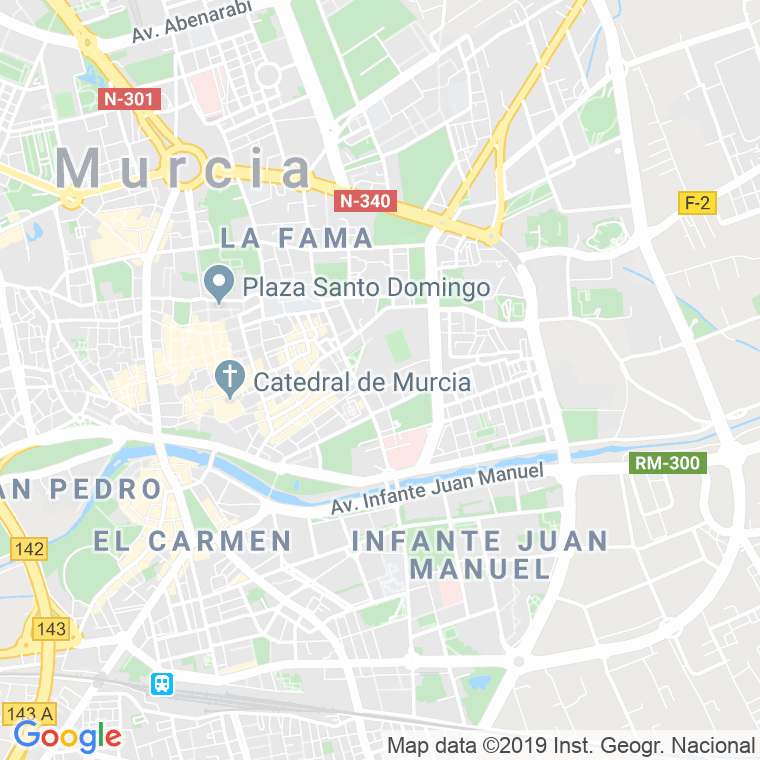 Código Postal calle Rodrigo De Triana en Murcia