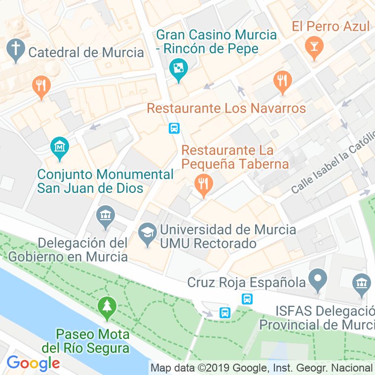 Código Postal calle Tahona en Murcia