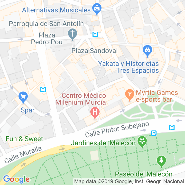 Código Postal calle Federico Balart en Murcia