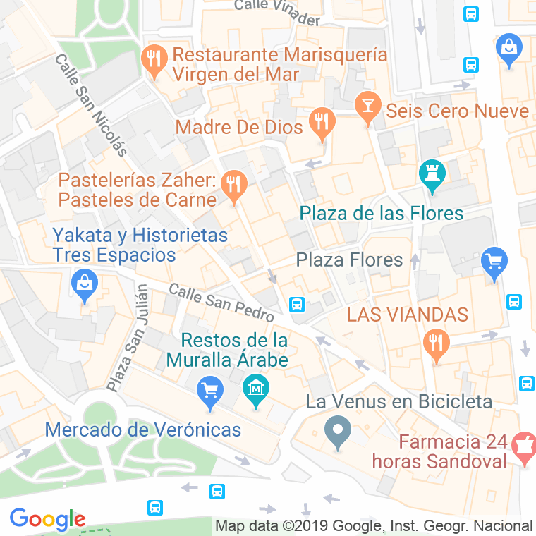 Código Postal calle Jimenez De Baeza en Murcia