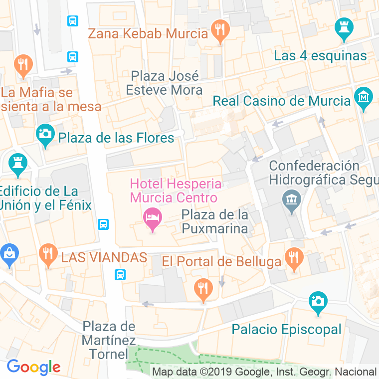 Código Postal calle Sociedad en Murcia