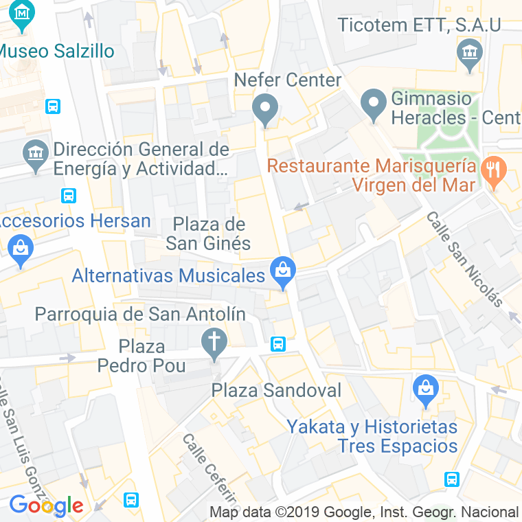 Código Postal calle Bendame en Murcia