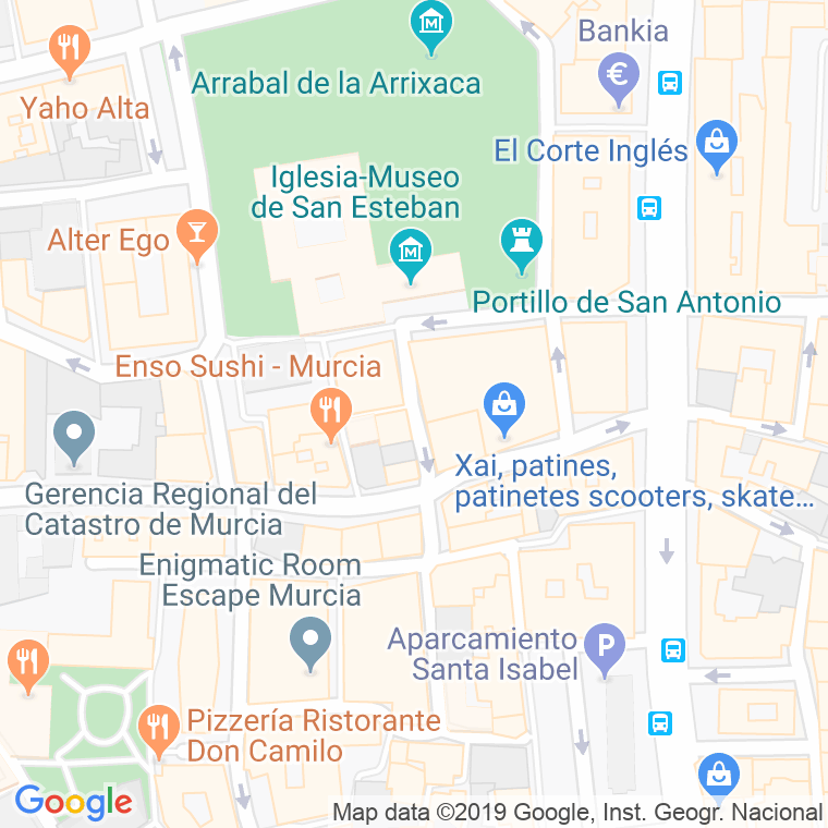 Código Postal calle Lorenzo Pausa en Murcia