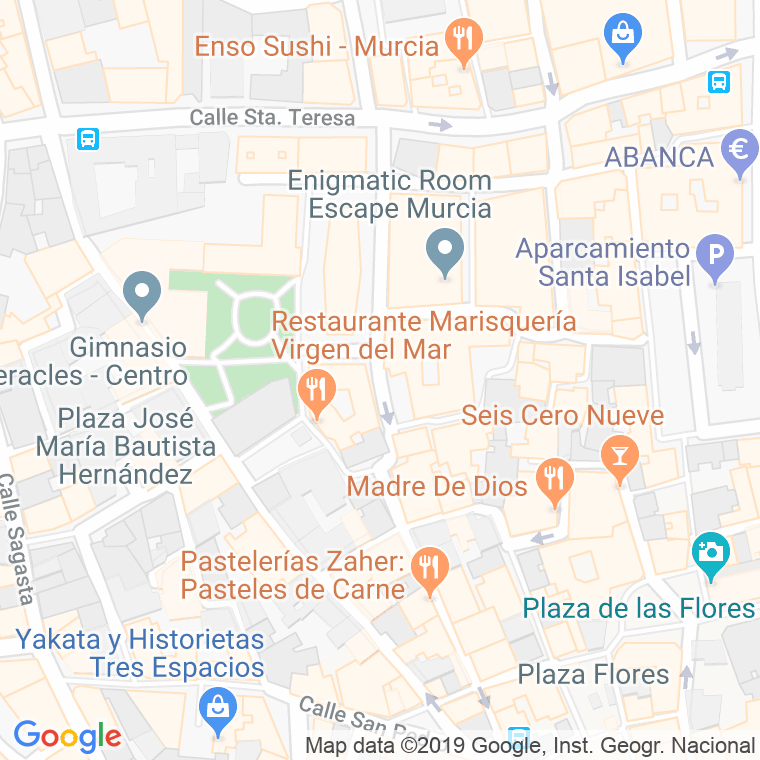 Código Postal calle San Benito en Murcia