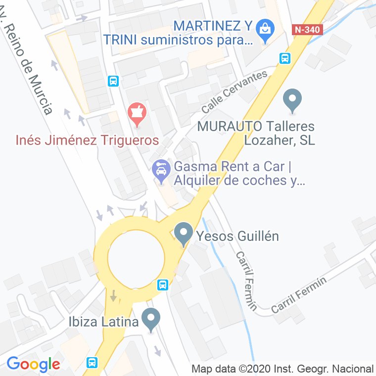 Código Postal calle Fermin (Puente Tocinos), carril en Murcia