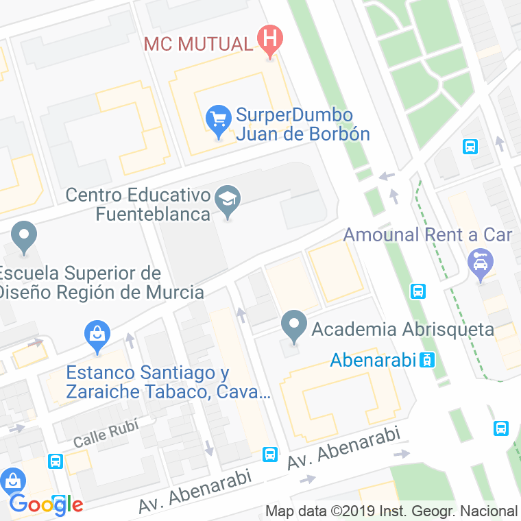 Código Postal calle Azabache en Murcia